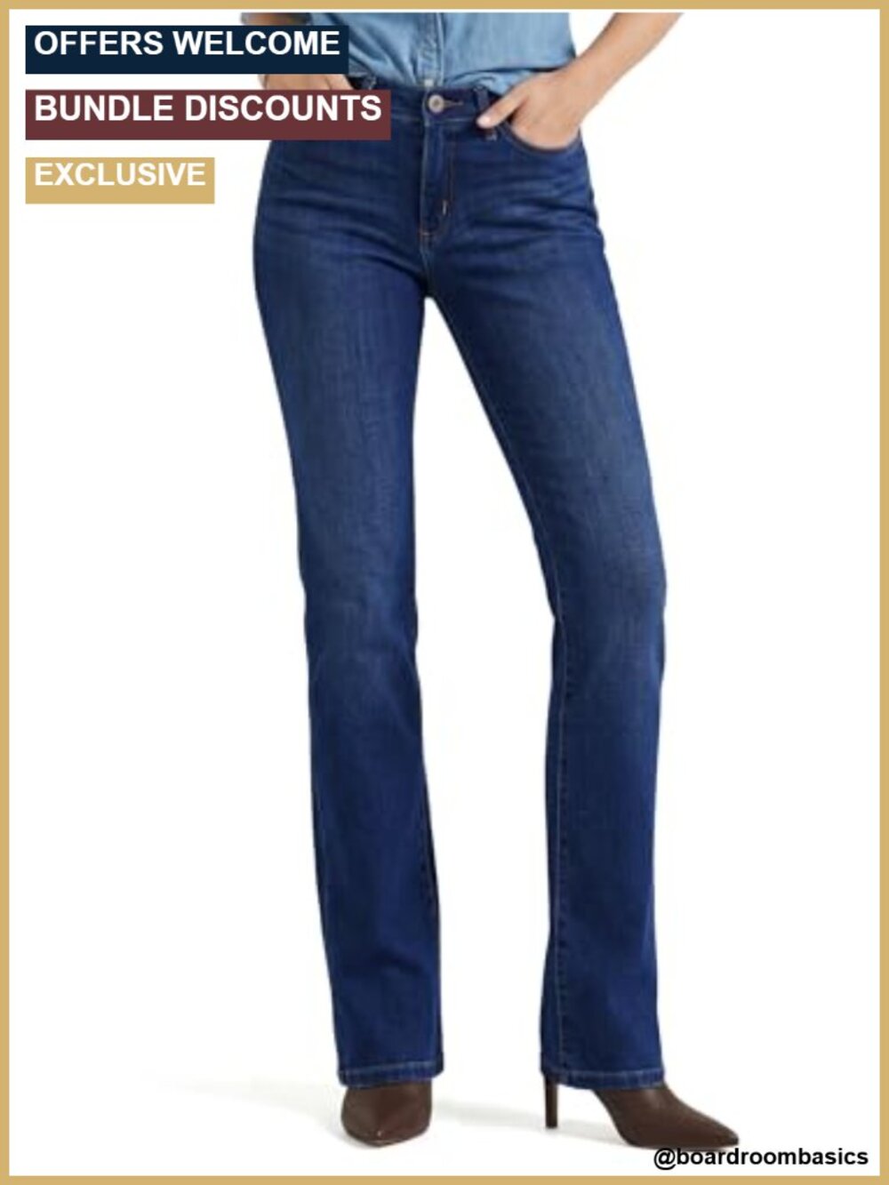 Tall Women's Jeans 34 Inch Inseam Straight Leg Stretch Denim Mid Rise